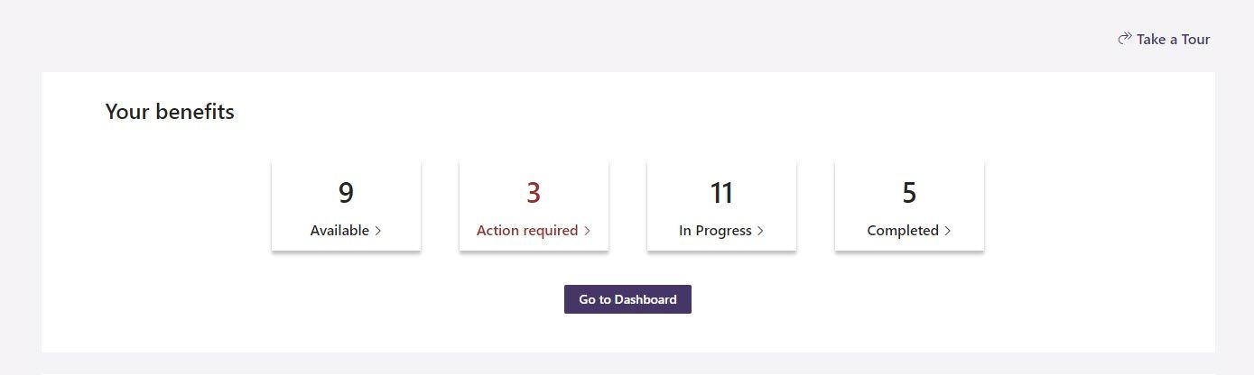 Marketplace Rewards Toolbox centralizes available, actionable, and activated benefits