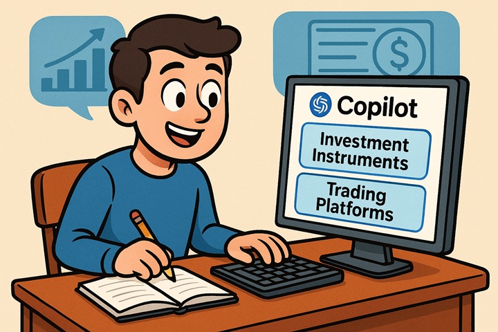 Copilot can be a partner that aids and accelerates exploration into new domains. Picture from Microsoft Designer
